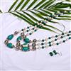 Western Glass Beads Pearl Metal Bead Necklace Set