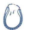 Western 3 Line Glass Beads Necklace Set