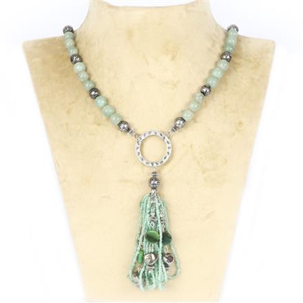 Western Semi Precious Stone Bead Necklace