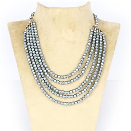 Western Glass Pearl Beads Necklace