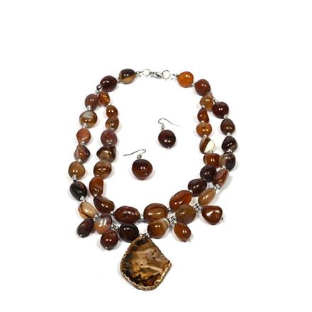 Western Semi Precious Stone Necklace Set