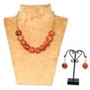 Western Press Glass Bead Necklace Set