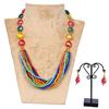 Western Multi colour Glass Bead Necklace Set