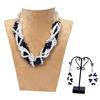 Western Multi Layer Glass Bead Necklace Set