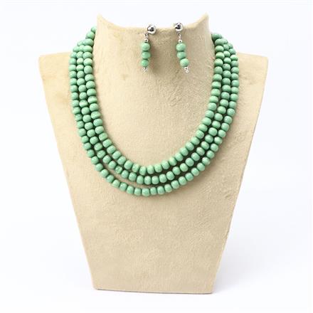 Western Multi Layer Glass Bead Necklace Set