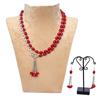Western Stylish Glass ovel shaped Glass Bead Necklace Set