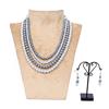Western Glass Pearl Bead Necklace Set