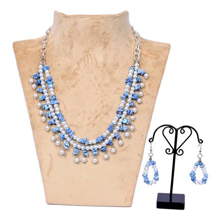 Western SPS chips and Glass Bead Necklace Set
