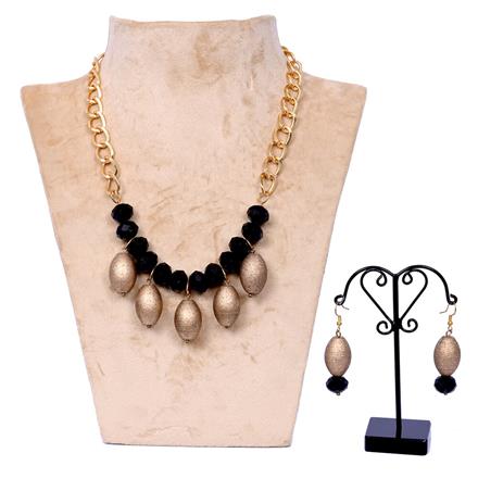 Western Antique Look Faceted Bead Necklace Set