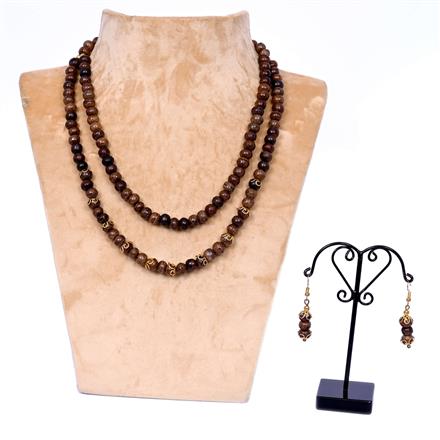 Beads Necklace With Gold Plating