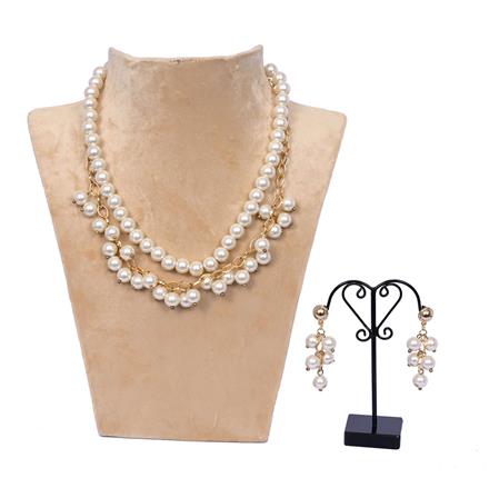 Beads Necklace,Pearl Necklace With Gold Plating