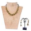 Glass Beads Necklace With Gold Plating