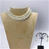 Choker Necklace With Rhodium Plating