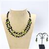 Trendy Necklace,Glass Beads Necklace With Gold Plating