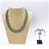 Trendy Glass Bead Necklace With Gold Plating