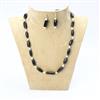 Western Look Stone Necklace With Oxidised Plating