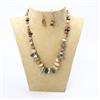 Western Multi color Stone chips Necklace With Gold Plating