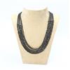 Western Multi Layer metal beads Necklace With Oxidised Plating