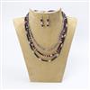Western Trendy Stylish Seed Bead Necklace With Oxidised Plating
