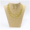 Western Trendy Stylish Seed Bead Necklace With Oxidised Plating