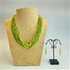 Western Trendy Seed Bead Necklace with oxidised plating