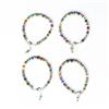 Western Stylish Bone Beads Anklet with oxidised plating