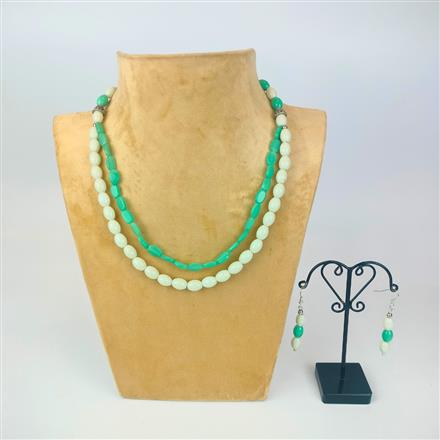 Western Trendy Press Glass Bead Necklace