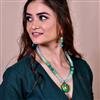 Western Trendy Faceted Glass Bead Neckalce