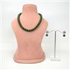 Western Luxury Pearl Necklace in Olive Green