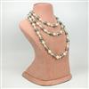 Western Multi Tone Pearl and Crystal Necklace