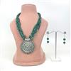 Western Emerald Elegance Necklace Set