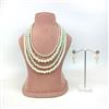 Western Layered Pearl Necklace Set