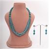 Western Turqoise Multi Strand Beaded Necklace Set