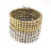 Western Multi Tone Beaded Coil Bracelet
