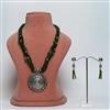 Western Green Beaded Necklace Set