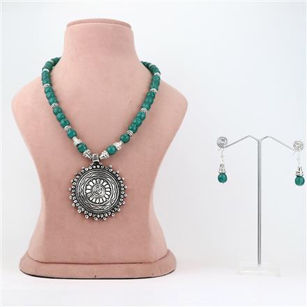 Western Oxidized Silver Pendant Necklace