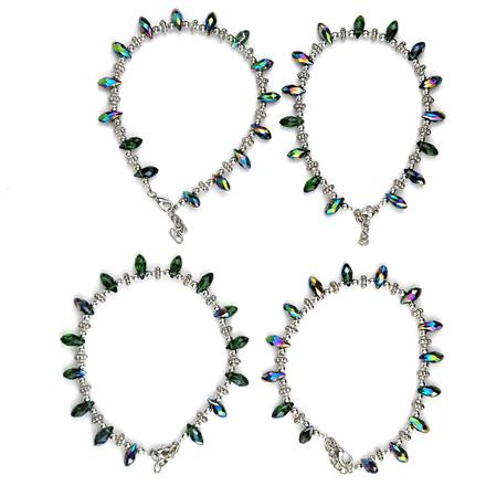 Western Crystal Leaf Anklet