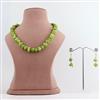 Western Green Semi Precious Stone Necklace and Earring Set