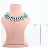 Western Bohemian Aqua Dagger Bead Choker Set