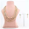 Western Champagne Elegance Multi Strand Seed Bead Necklace Set