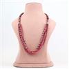 Western Ruby Radiance Multi Strand Seed Bead Statement Necklace