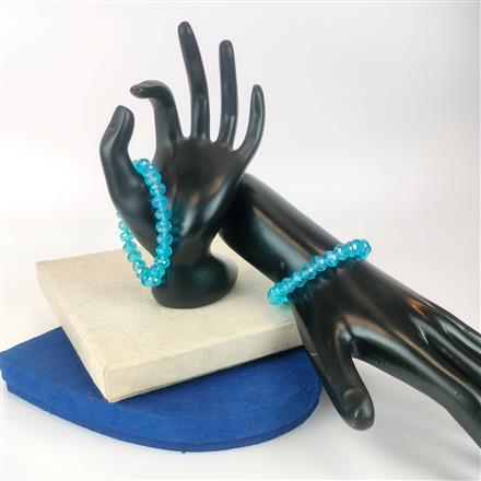 Western Shimmering Blue Crystal Bracelet Pack Of 2 Piece