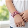 Western Pink Purple Love Word Bead Stacking Bracelet Set Gift For Her Set Of 4