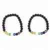 Western 7 Chakra Healing Stretch Bracelet Pair