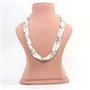Western Snowy Elegance Multi Strand Seed Bead Necklace