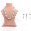Western Ocean Mist Twisted Braided Seed Bead Necklace Set
