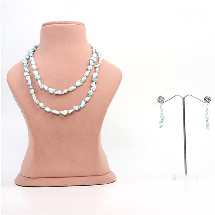 Western Ocean Breeze Semi-Precious Dyed Stone Chip Necklace Set