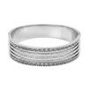 Western Anti Tarnish Steel Kada With Rhodium Plating
