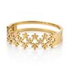 Western Anti Tarnish Steel Kada With Gold Plating