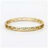 Western Anti Tarnish Steel Kada With Gold Plating